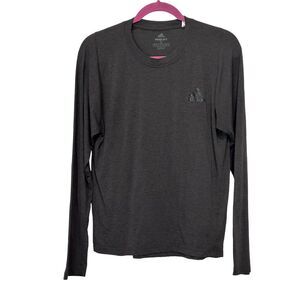 Adidas Men's Gray Freelift Long Sleeve T-Shirt Size S Training Casual